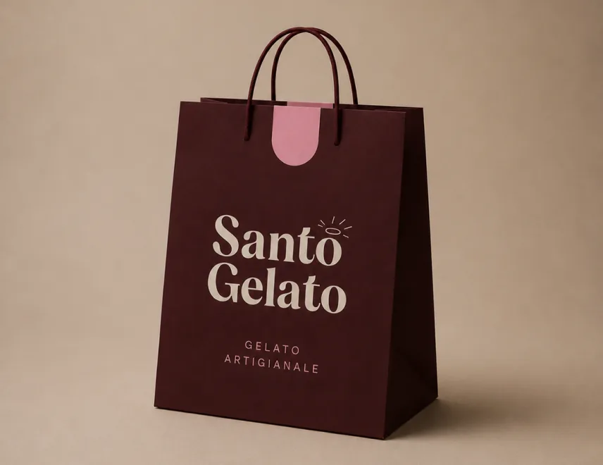 Santo Gelato packaging by Morley