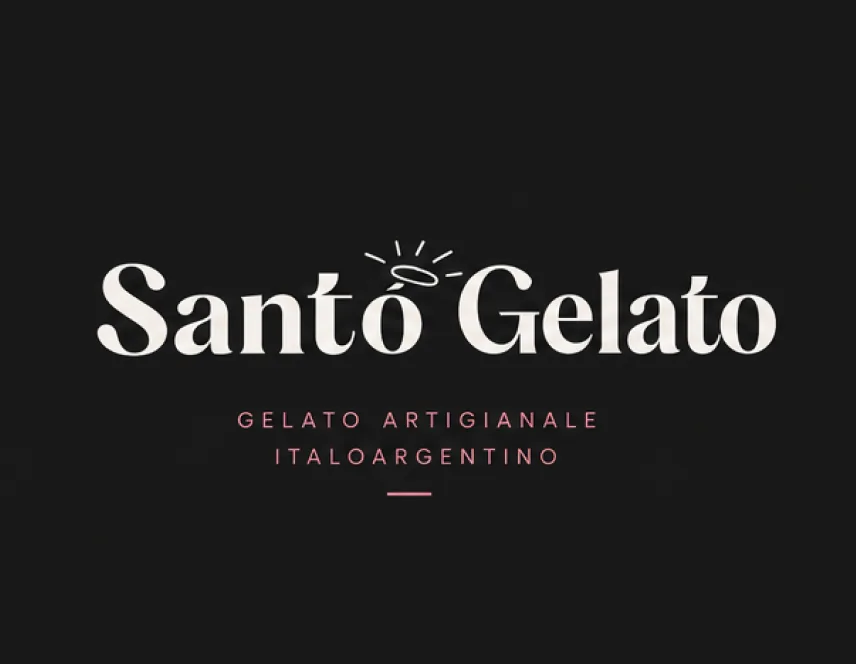 Santo Gelato logo by Morley