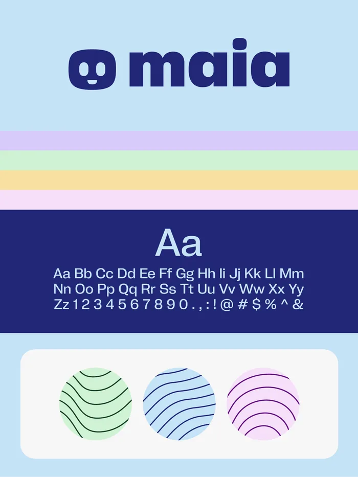 Maia brand identity built by Morley