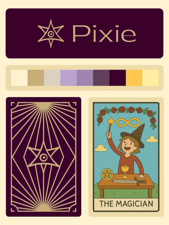 Pixie brand identity built by Morley